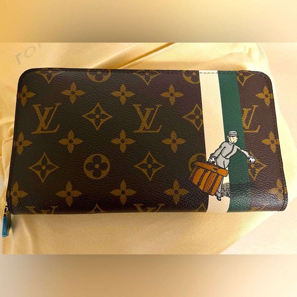 Authentic Louis Vuitton Limited Edition Monogram Groom Zippy Wallet. Brand New.